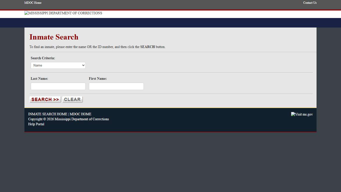 Mississippi Department of Corrections